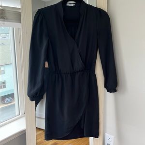 Tulip Formal Lightweight Black Shift Chiffon Work Dress